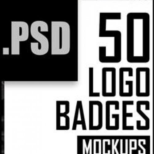 50 Logo Badge MockUps