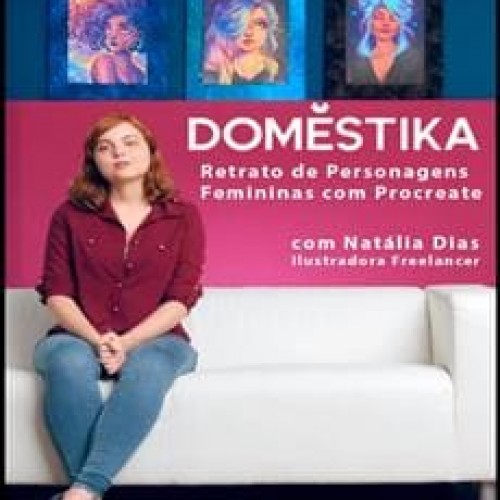 Retrato de Personagens Femininas com Procreate - Natália Dias